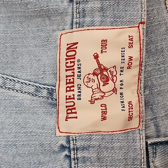 True Religion Denim Crop Jacket Stretch - Picture 10 of 13